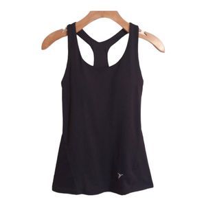 Old Navy Tank Top Womens XS Black Athletic Racerback Gym Yoga Running